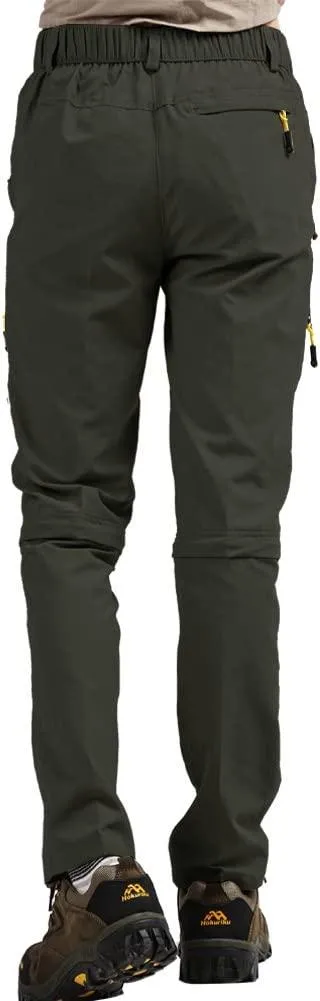 Jessie Kidden Walking Trousers Women Cargo Pants Waterproof Summer Lightweight Quick Dry Convertible Stretch Outdoor Casual UPF 50 Running Cycling Zip Off Capri