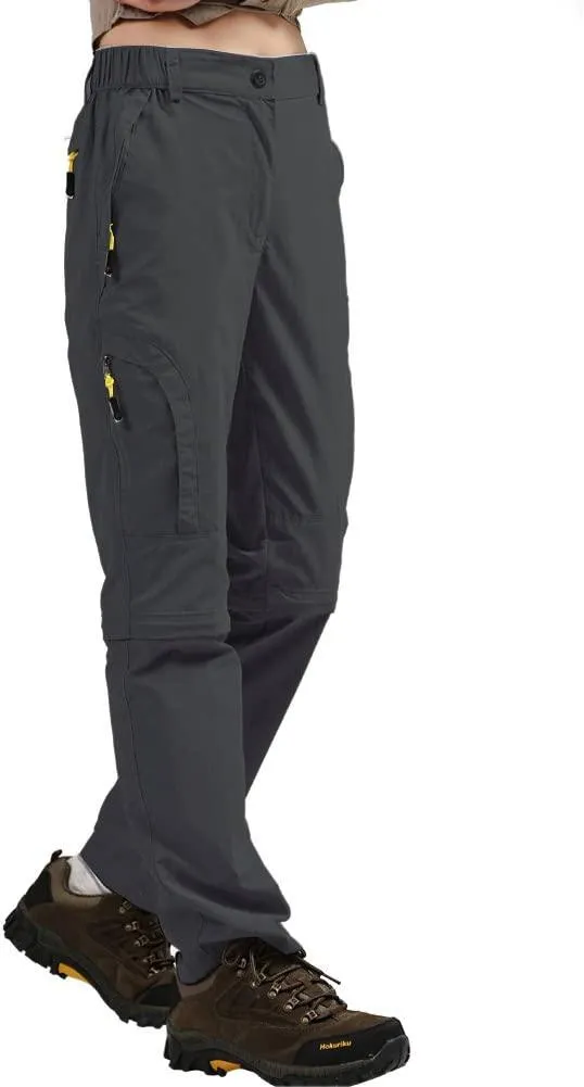 Jessie Kidden Walking Trousers Women Cargo Pants Waterproof Summer Lightweight Quick Dry Convertible Stretch Outdoor Casual UPF 50 Running Cycling Zip Off Capri