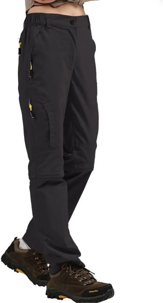 Jessie Kidden Walking Trousers Women Cargo Pants Waterproof Summer Lightweight Quick Dry Convertible Stretch Outdoor Casual UPF 50 Running Cycling Zip Off Capri