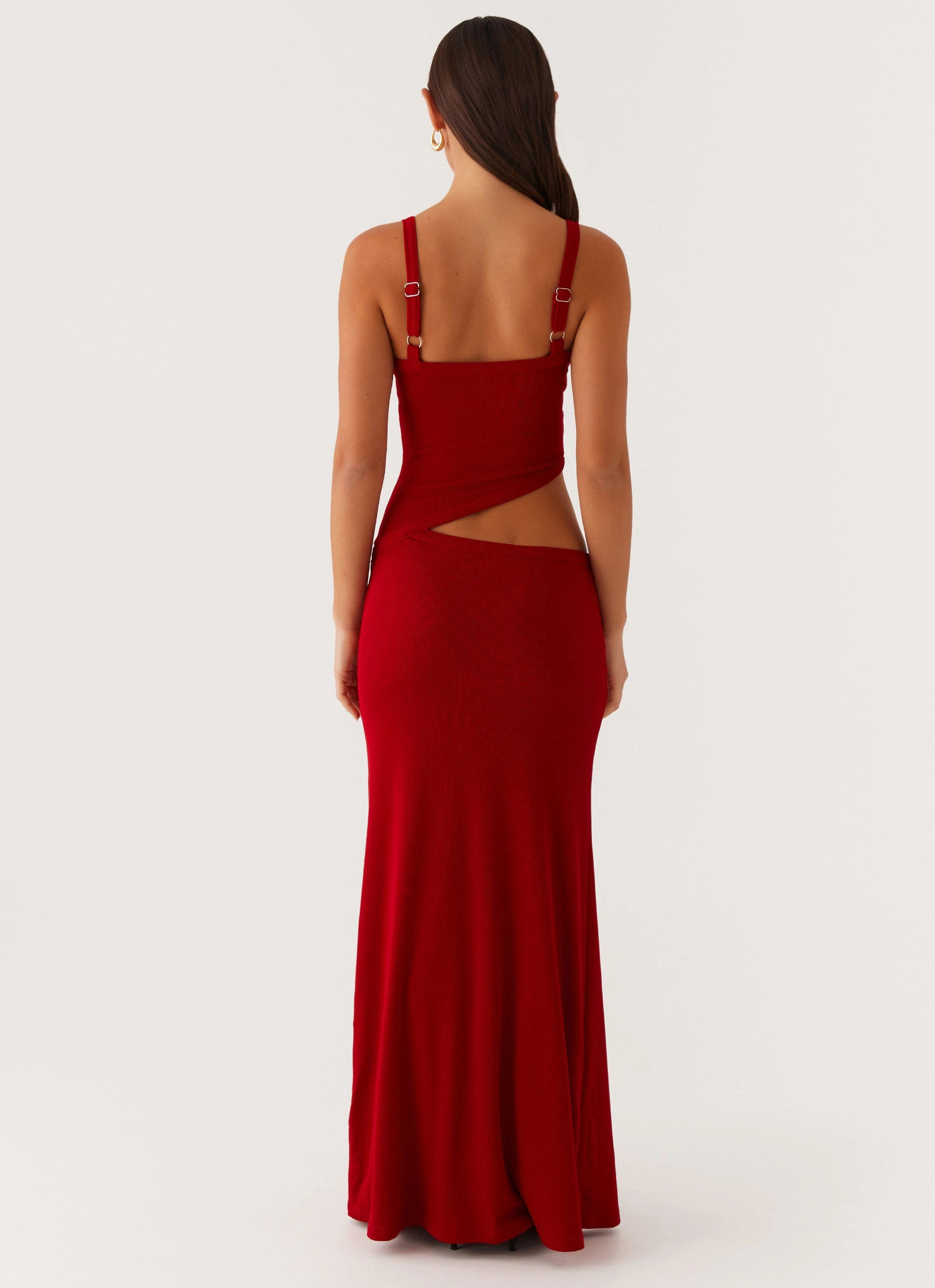 Subtle Charm Smile Soft Jocelyn Maxi Dress - Red