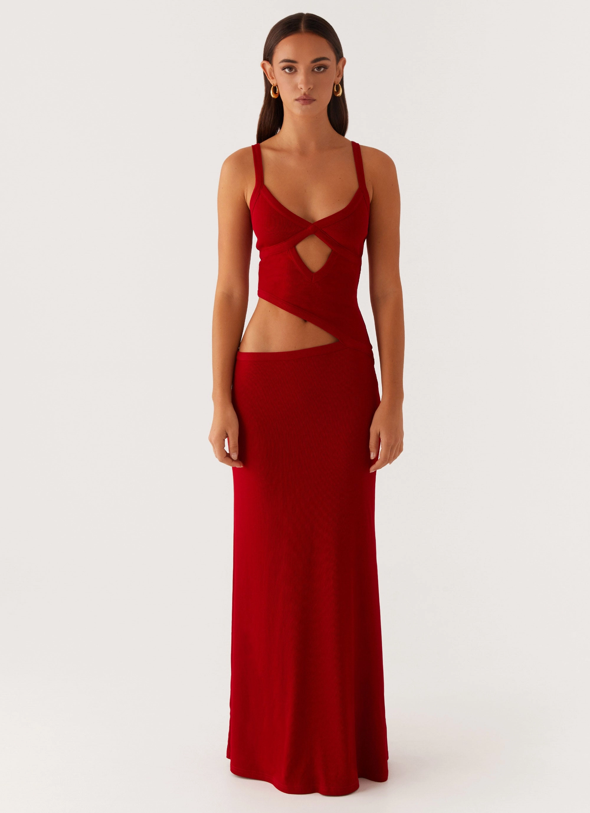 Seasonal piece Jocelyn Maxi Dress - Red