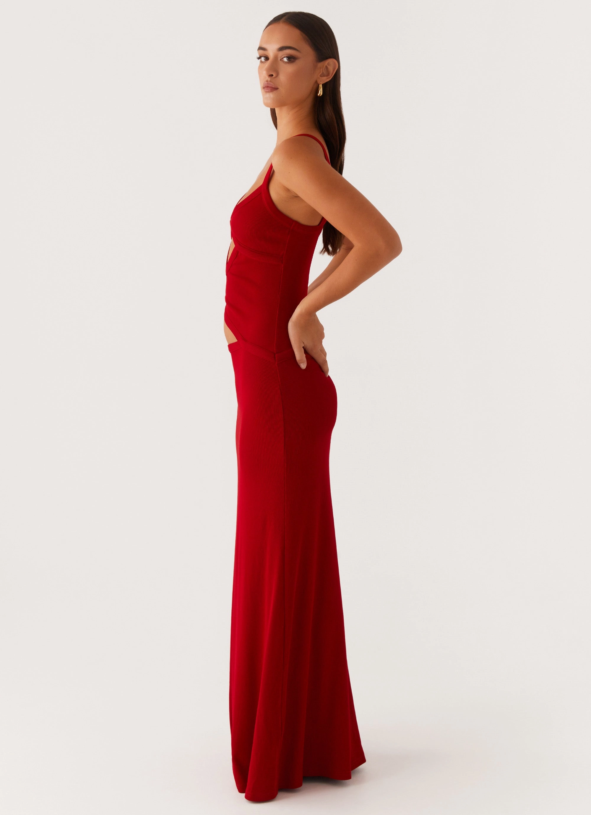 Pure Aesthetic flattering appearance Jocelyn Maxi Dress - Red