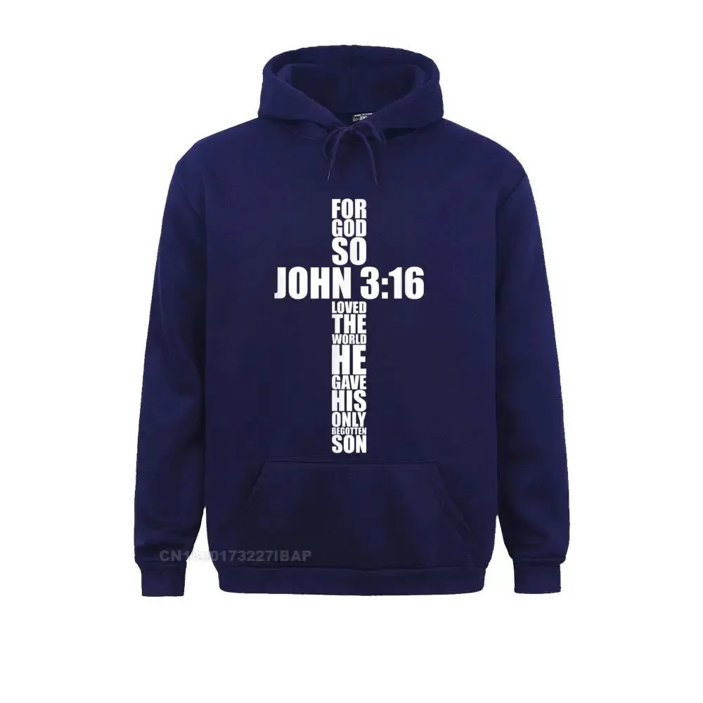 John 3:16 Christian Cross Sweatshirt Hoodie