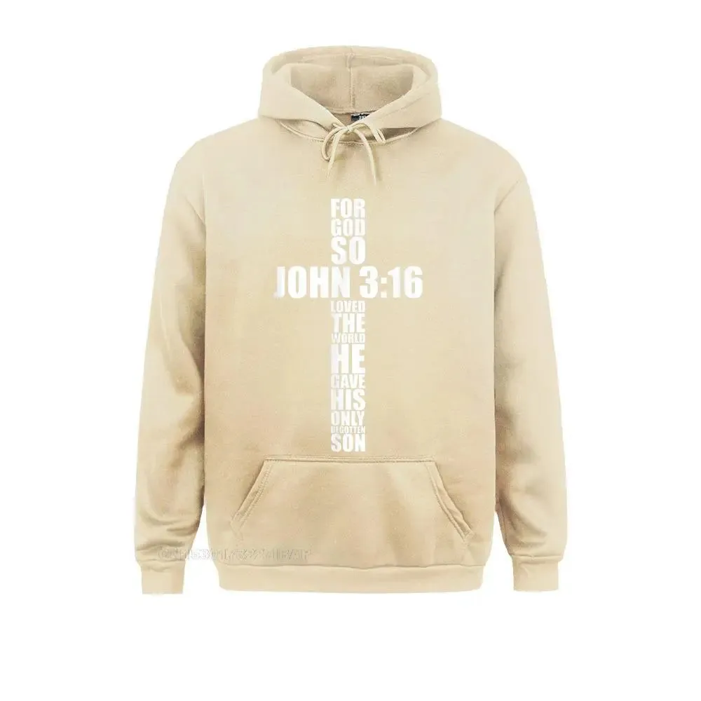 John 3:16 Christian Cross Sweatshirt Hoodie