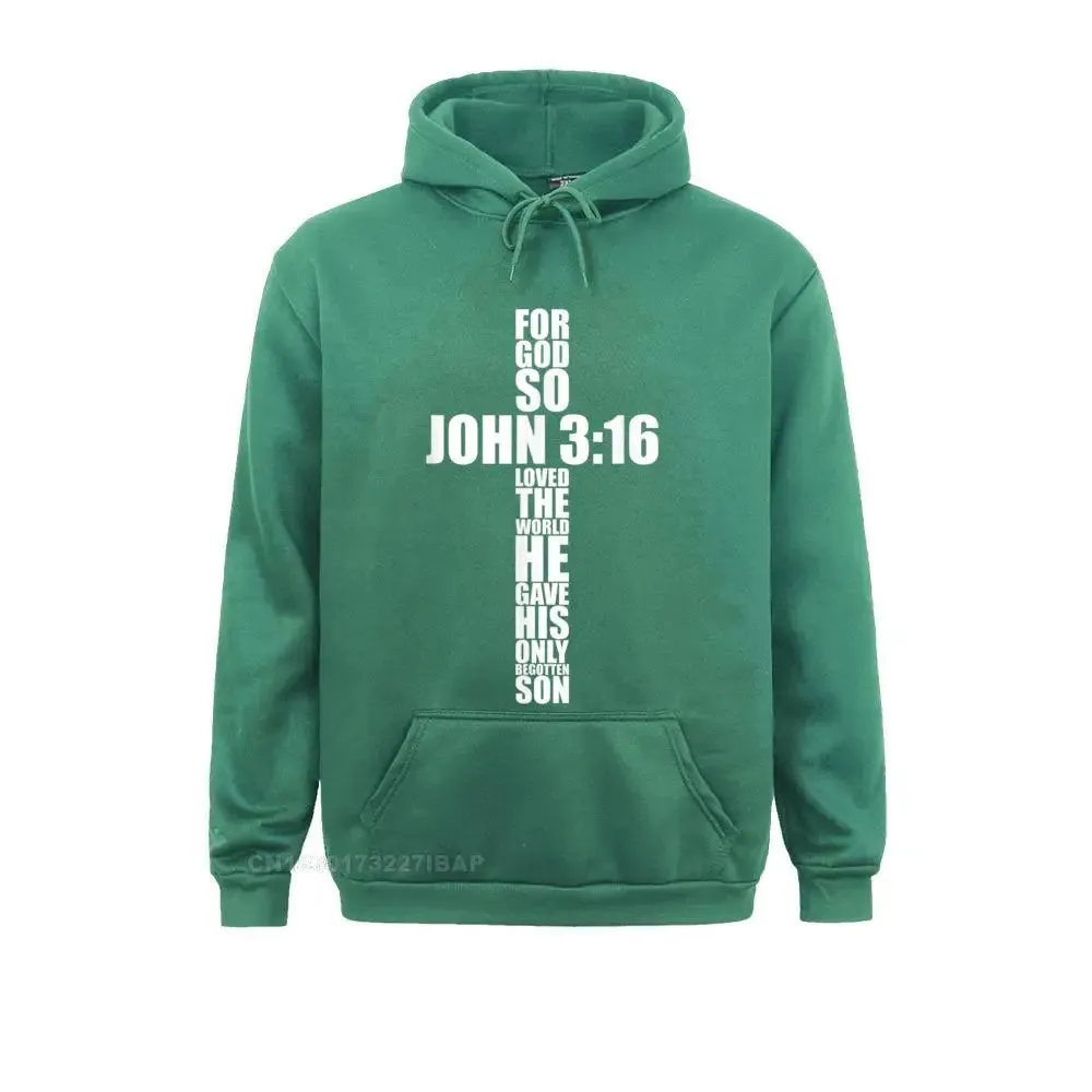 John 3:16 Christian Cross Sweatshirt Hoodie