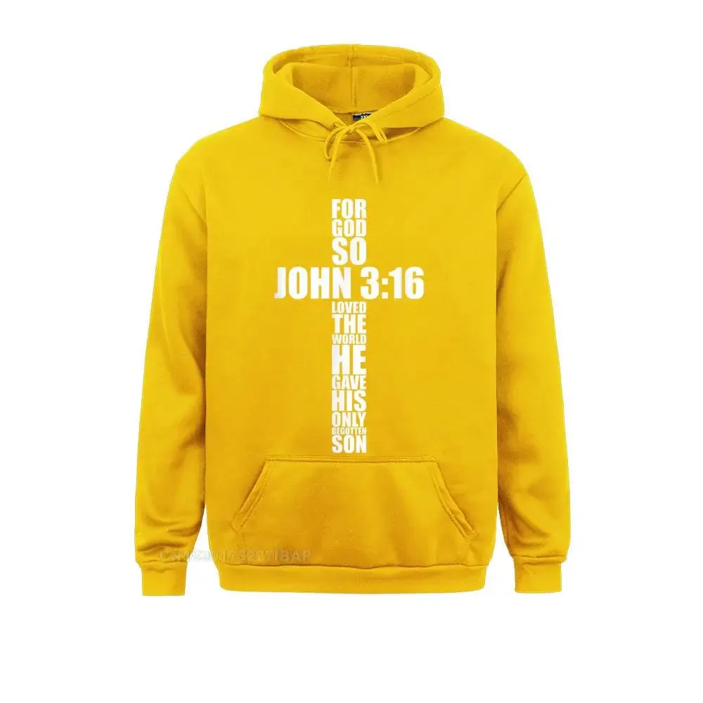 John 3:16 Christian Cross Sweatshirt Hoodie