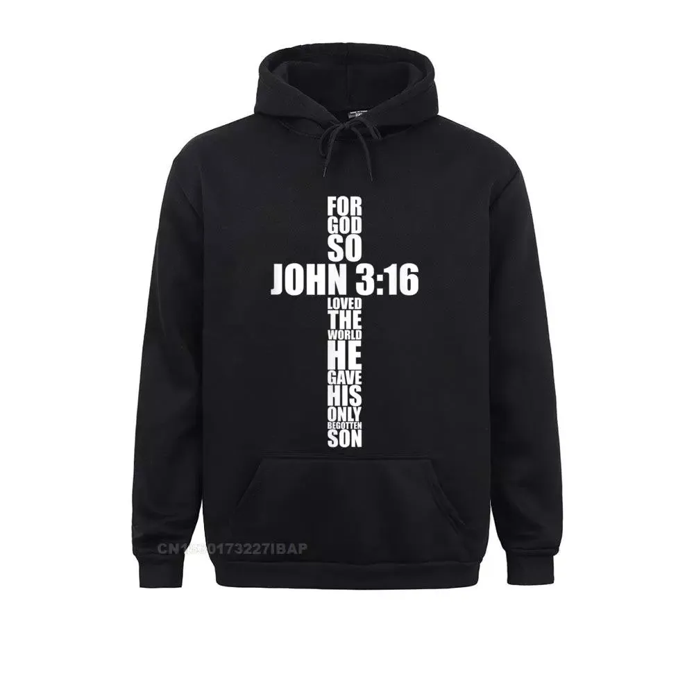 John 3:16 Christian Cross Sweatshirt Hoodie