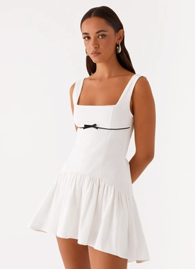 Jolene Mini Dress - White Stylish Daywear Jolene Mini Dress - White Shine Skin