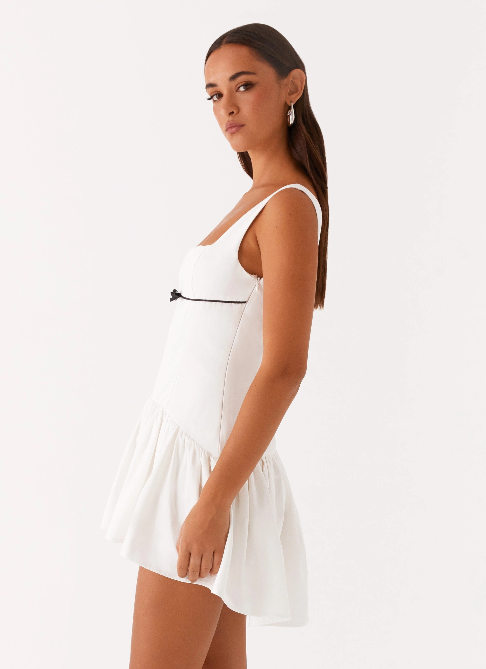Jolene Mini Dress - White Cool Form Shade Glow