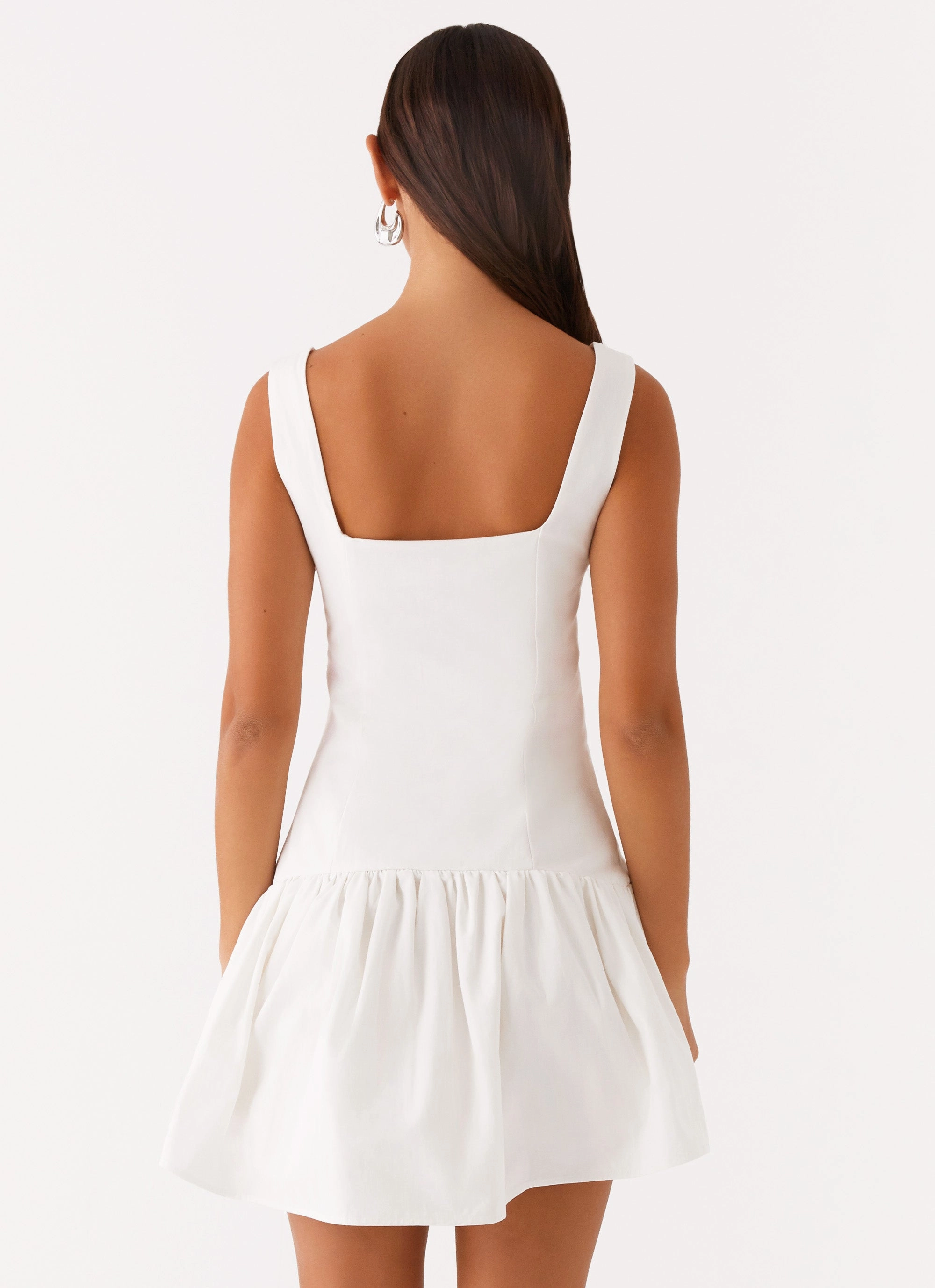 Grass Soft Jolene Mini Dress - White