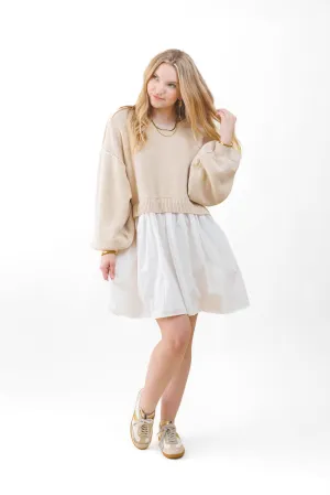 JOSIE MINI SWEATER DRESS Cotton Blend JOSIE MINI SWEATER DRESS Compressible