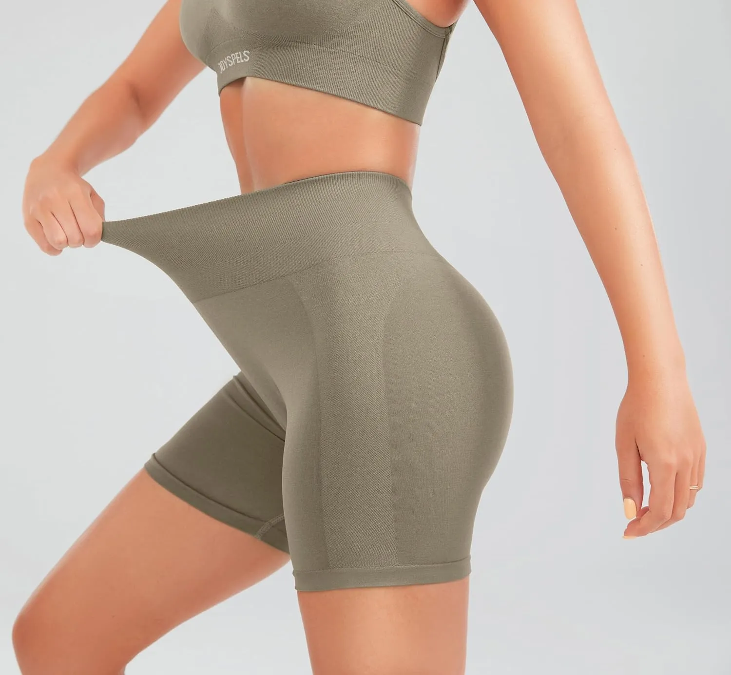 JOYSPELS Workout Shorts Women Gym Scrunch Butt Running Seamless Shorts Athletic High Waist Tummy Control