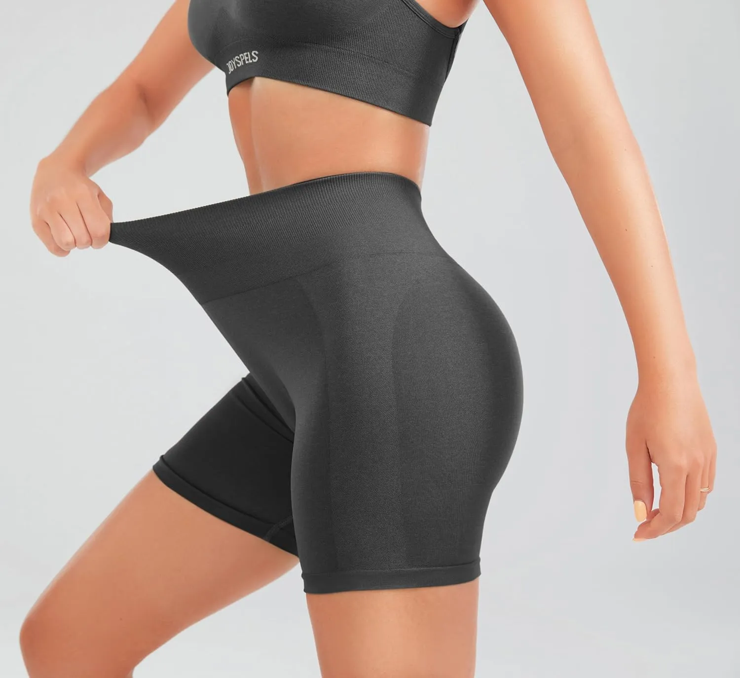 JOYSPELS Workout Shorts Women Gym Scrunch Butt Running Seamless Shorts Athletic High Waist Tummy Control