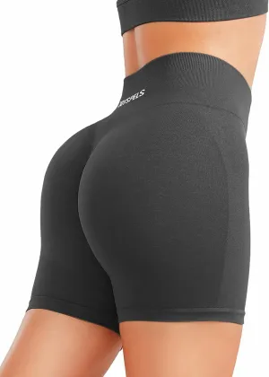JOYSPELS Workout Shorts Women Gym Scrunch Butt Running Seamless Shorts Athletic High Waist Tummy Control