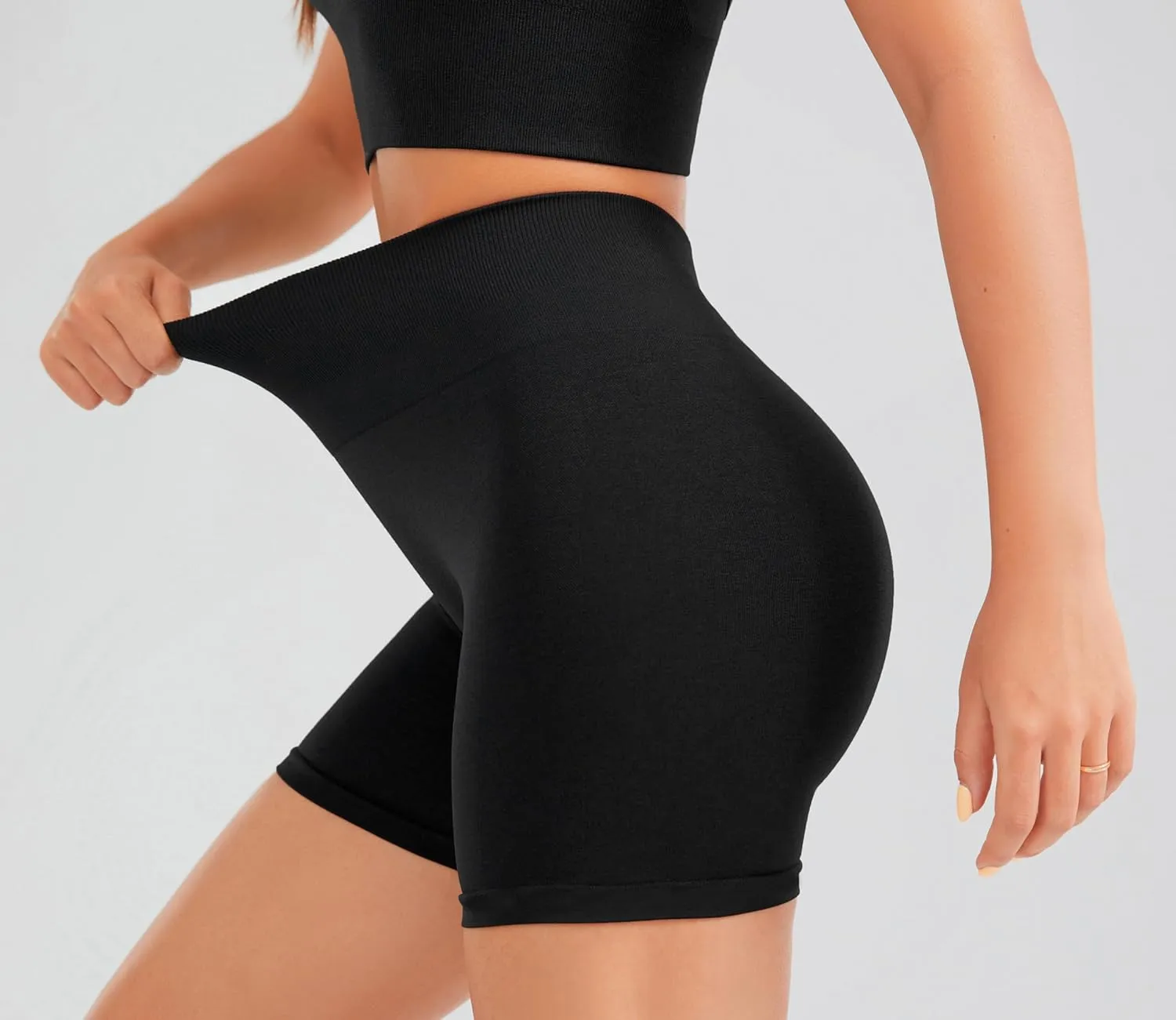 JOYSPELS Workout Shorts Women Gym Scrunch Butt Running Seamless Shorts Athletic High Waist Tummy Control