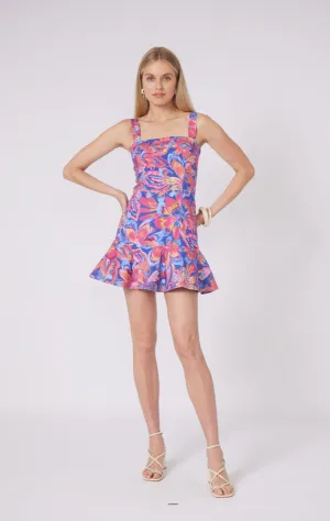 Julia Dress in Nantucket Pookie Knee Length Julia Dress in Nantucket Pookie Golden Scene Feminine Fit