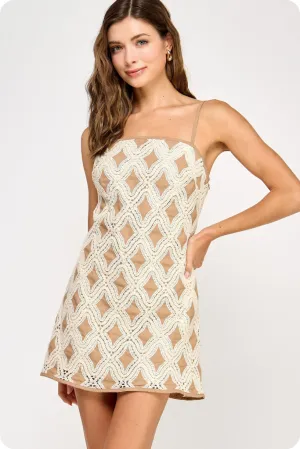 Julie Crochet Mini Dress Light And Airy Julie Crochet Mini Dress Ready Glow