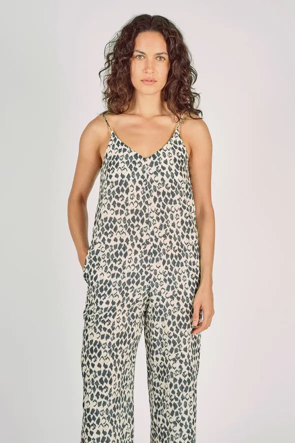 Jumpsuit in Black Tropical Malady Casual Waist