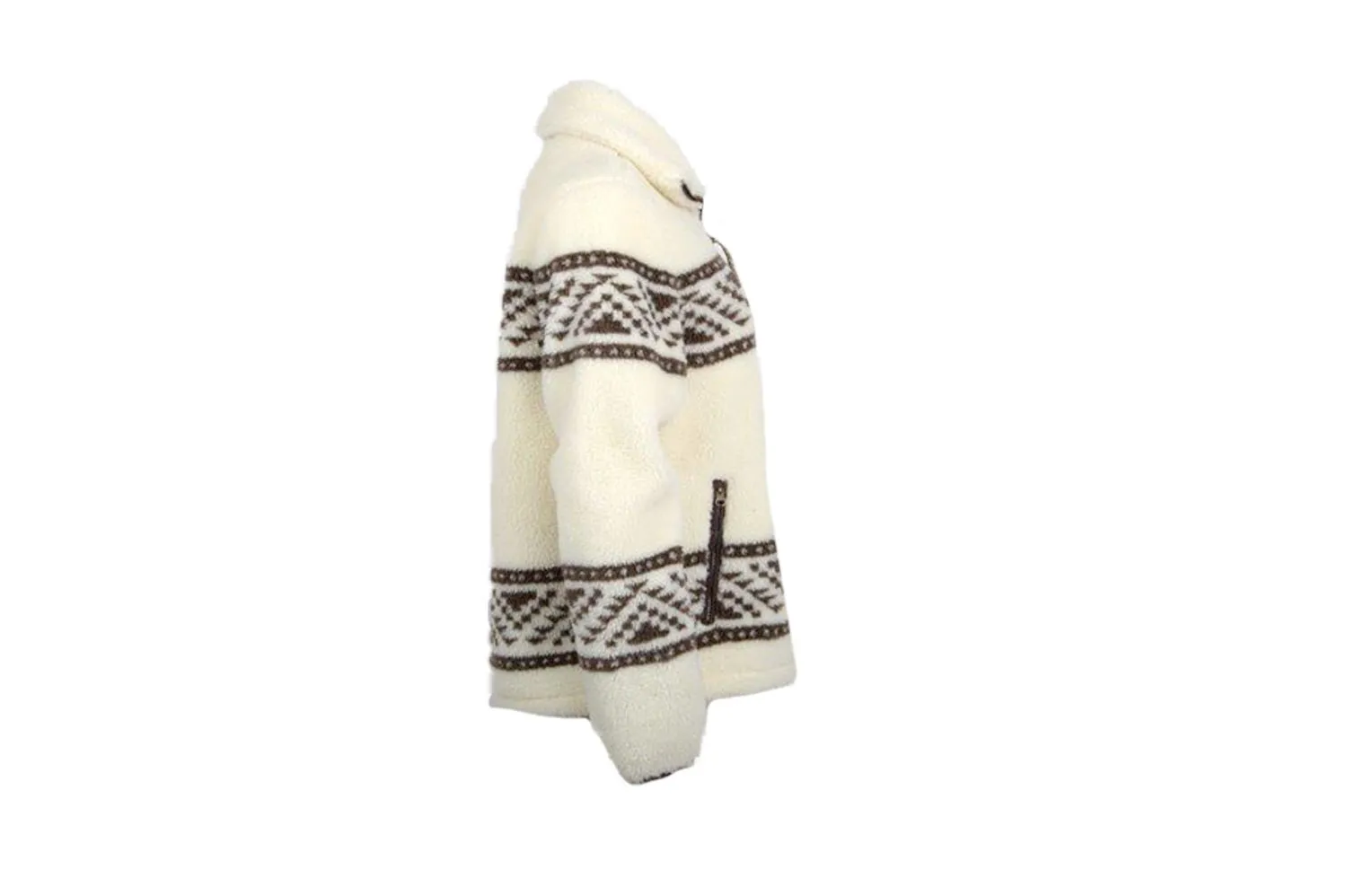Active Touch Slim Vintage Lover STS Ranchwear Womens Frankie Cream/Chocolate 100% Polyester Fleece Jacket