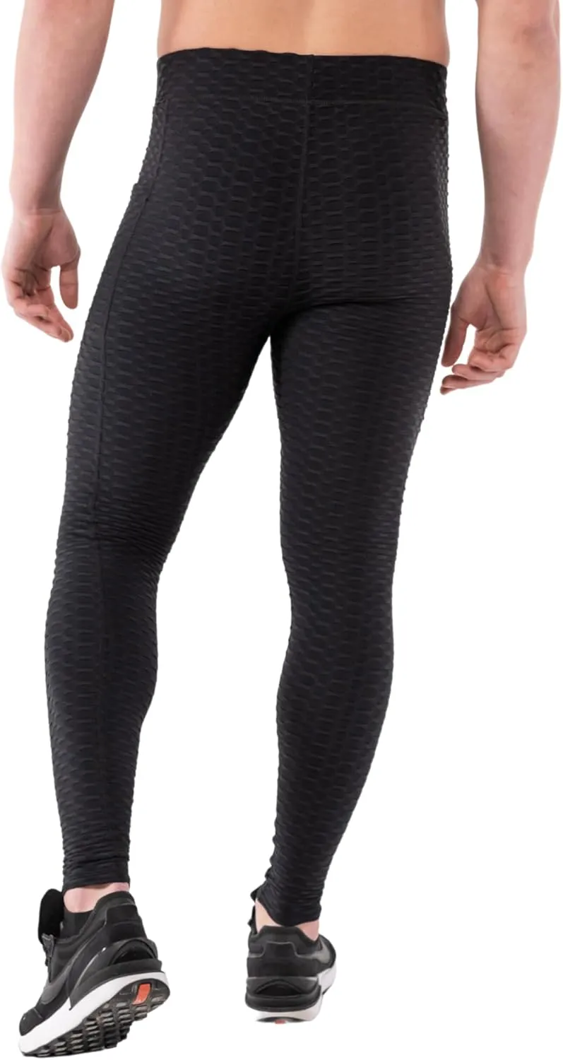Kapow Meggings Supreme Range - Deluxe Sport Wear Compression Leggings for Men, Fashion Activewear for Yoga & Gym with Pockets