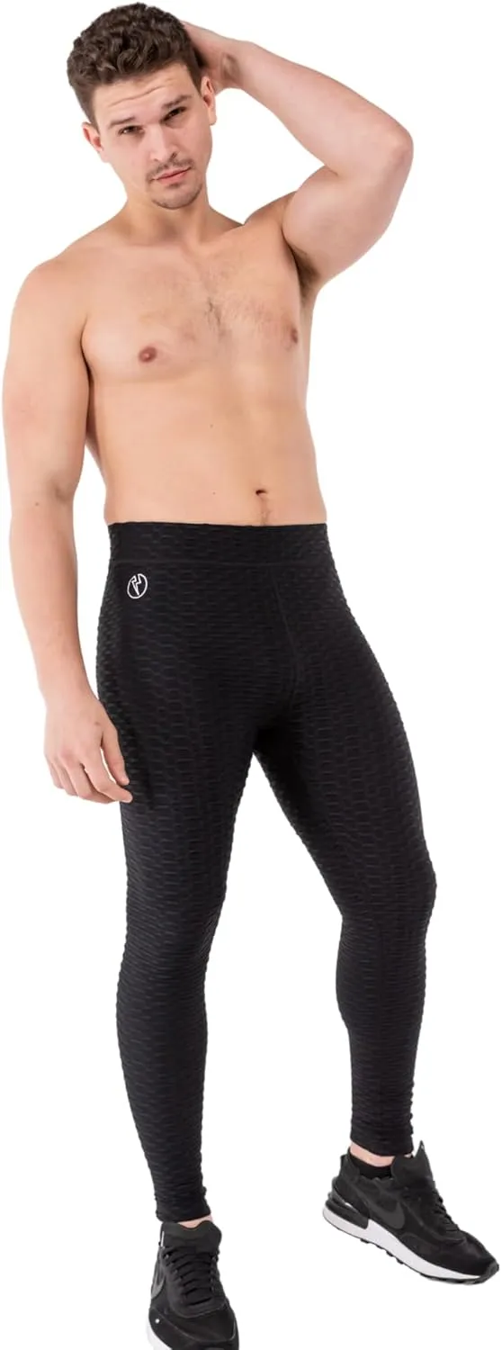 Kapow Meggings Supreme Range - Deluxe Sport Wear Compression Leggings for Men, Fashion Activewear for Yoga & Gym with Pockets