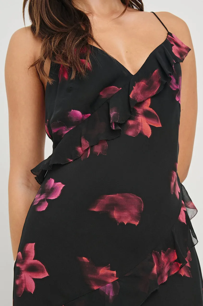 Kariselle Dress in Dark Azalea Vibrant Style Soft Motion