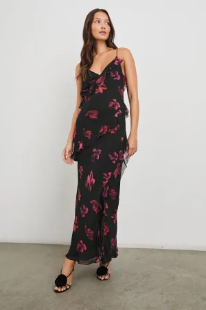 Kariselle Dress in Dark Azalea feminine silhouette Fall Style Kariselle Dress in Dark Azalea