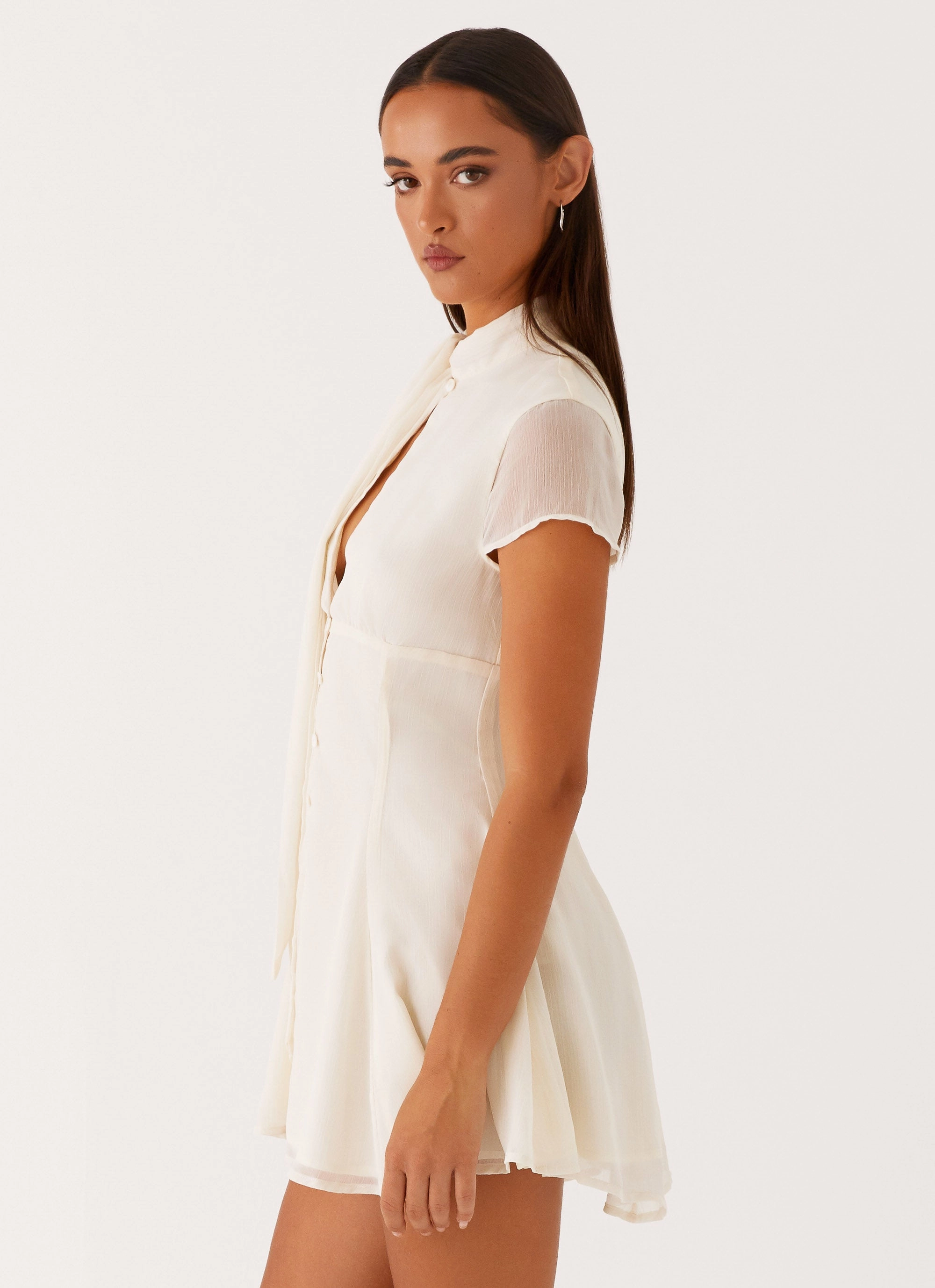 FadeResistantColor Timeless Style Wear Karling Mini Dress - Ivory