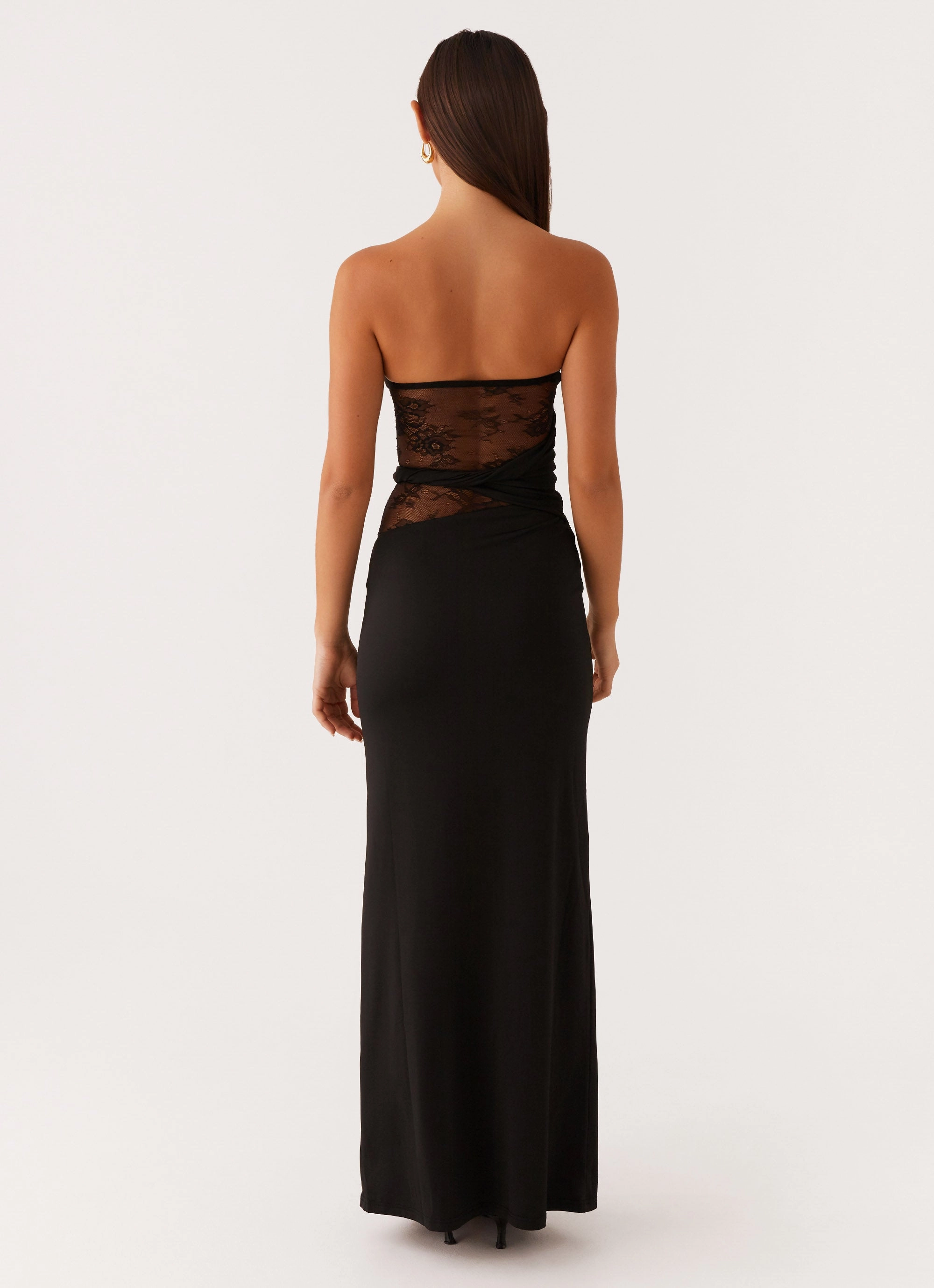 Karma Strapless Maxi Dress - Black Relaxed Layer
