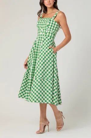 Kaydence Dress in Green/Ivory Perfectly Crafted Kaydence Dress in Green/Ivory Repair-Friendly