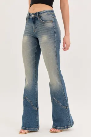 Kayla Mid Rise Western Super Flare Everyday Twist Day Ready Elegant Bold Look Kayla Mid Rise Western Super Flare