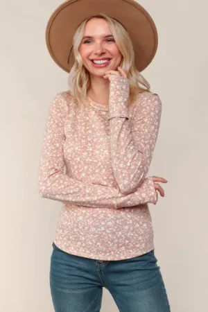 Kelly Knit Top Banded Long Sleeve W/ Thumb Hole Travel tops Kelly Knit Top Banded Long Sleeve W/ Thumb Hole Short Sleeve
