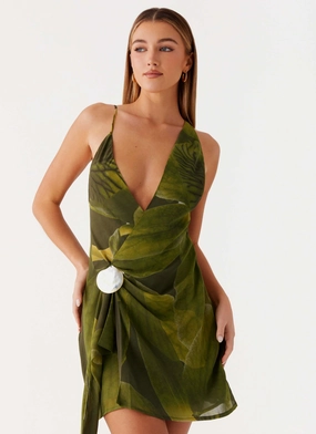 Kerry Mini Dress - Tropic Floral simple design City Rhythm TearResistantFabric Kerry Mini Dress - Tropic Floral
