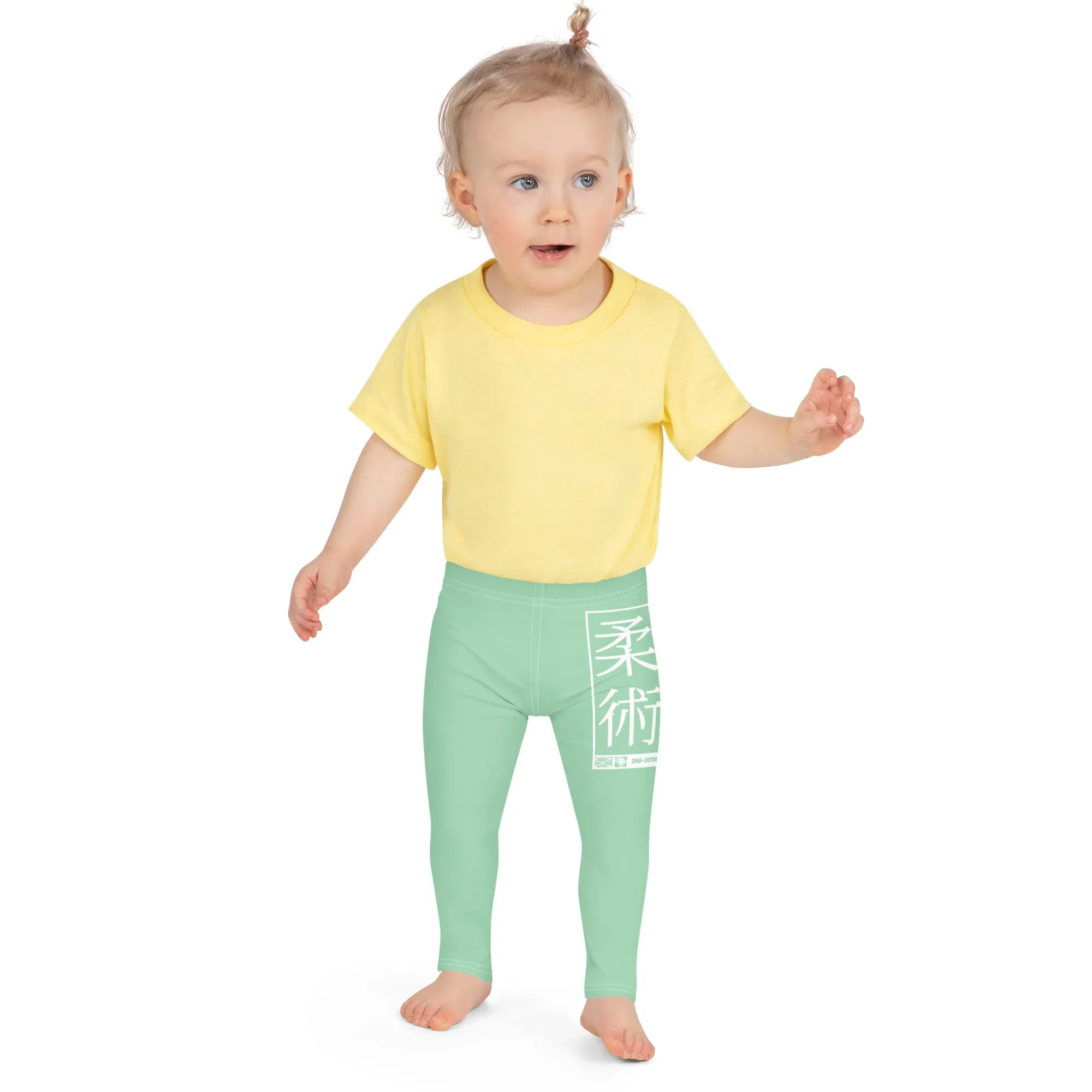 Kids' Girls Yoga Pants Workout Leggings Jiu-Jitsu 010 - Vista Blue