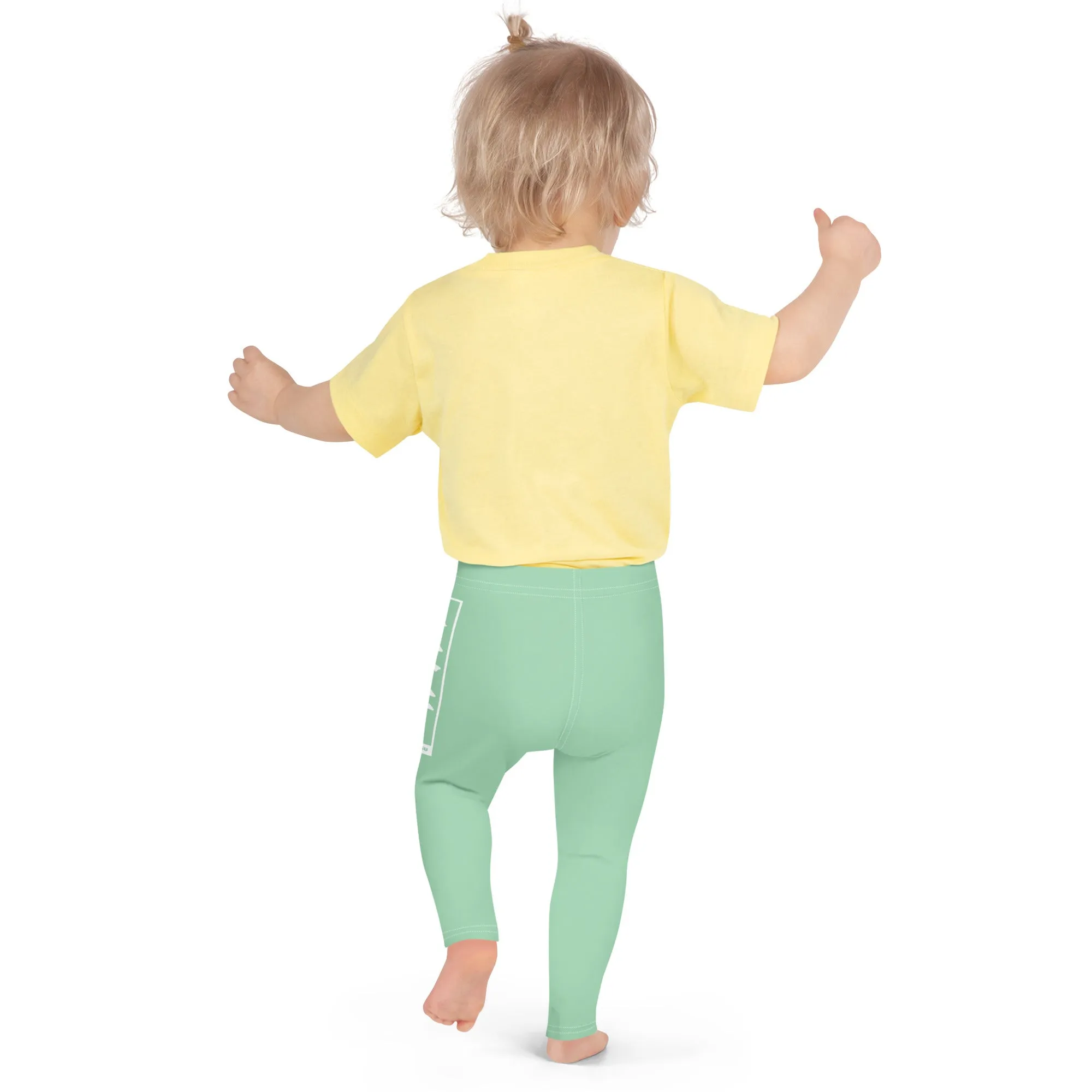 Kids' Girls Yoga Pants Workout Leggings Jiu-Jitsu 010 - Vista Blue