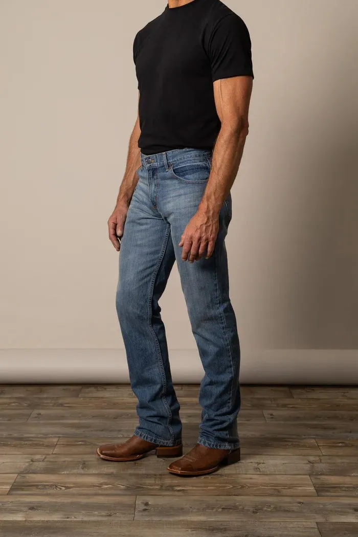 No Fade Look Kimes Ranch Mens Barney Light Wash 100% Cotton Jeans