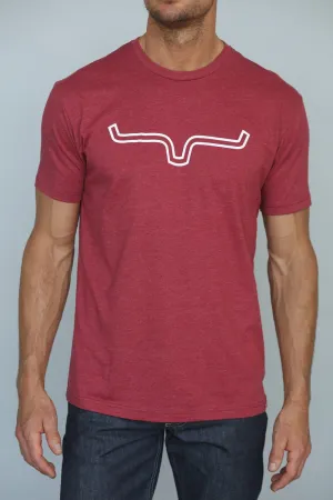 Kimes Ranch Mens Outlier Tee T-Shirt Red Cotton Blend S/S Coverstitch Hem Tall friendly Kimes Ranch Mens Outlier Tee T-Shirt Red Cotton Blend S/S