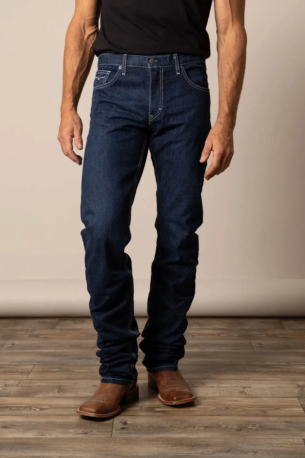 Kimes Ranch Mens Thomas Blue 100% Cotton Jeans Seasonal piece Morning Stroll Professional Wear Brunch Outfit