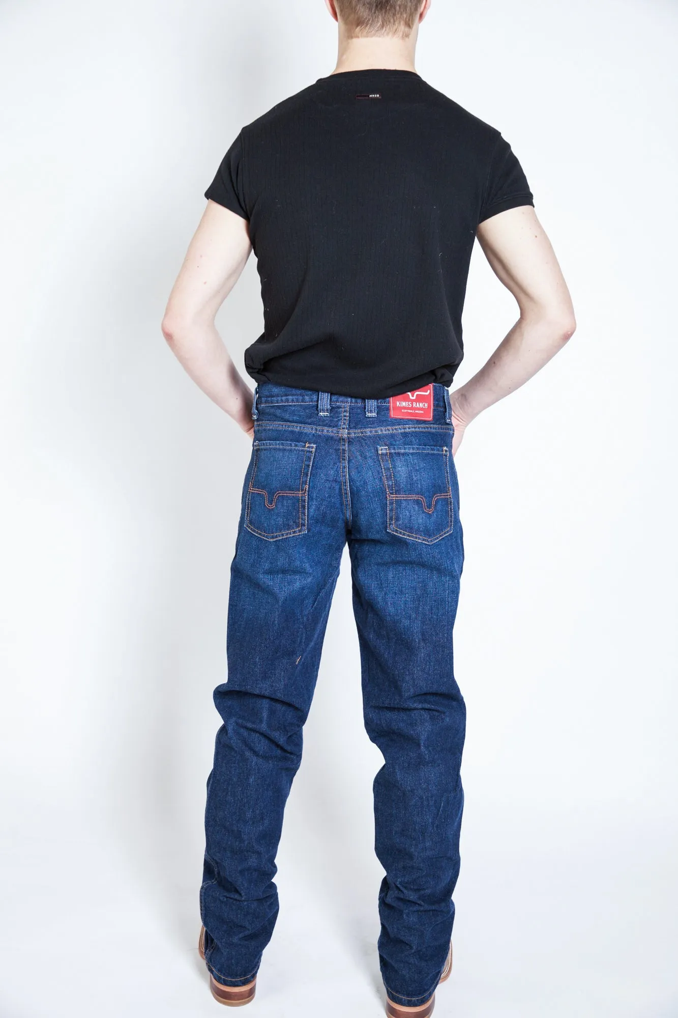 Kimes Ranch Mens Watson Jeans Blue 100% Cotton Hand Sanded Gym Ready Evening Stroll
