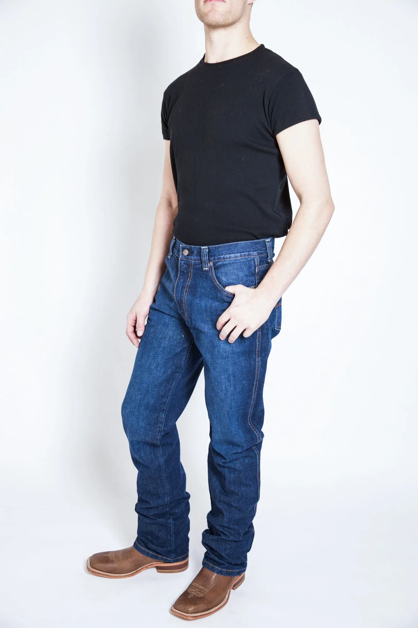 Kimes Ranch Mens Watson Jeans Blue 100% Cotton Hand Sanded Rainy Day Everyday Casual Energy