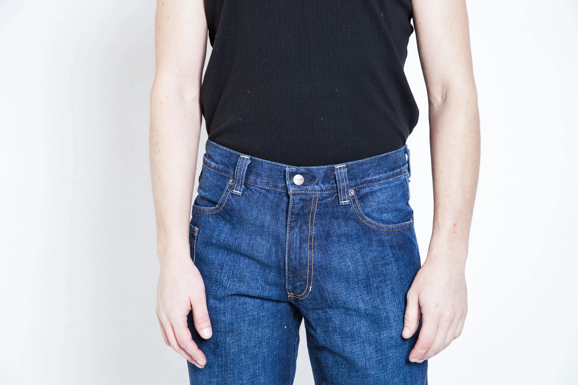 Relaxed Style Spring Mood Outdoor Enthusiast Formal Kimes Ranch Mens Watson Jeans Blue 100% Cotton Hand Sanded