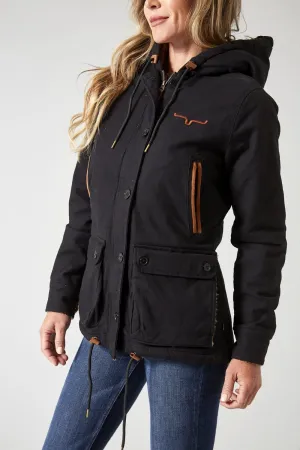 Kimes Ranch Womens Awa Black Cotton Blend Cotton Jacket Comfy Layer Easy Fashion Autumn Days Family Style Eco Friendly Kimes Ranch Womens Awa Black Cotton Blend Cotton Jacket