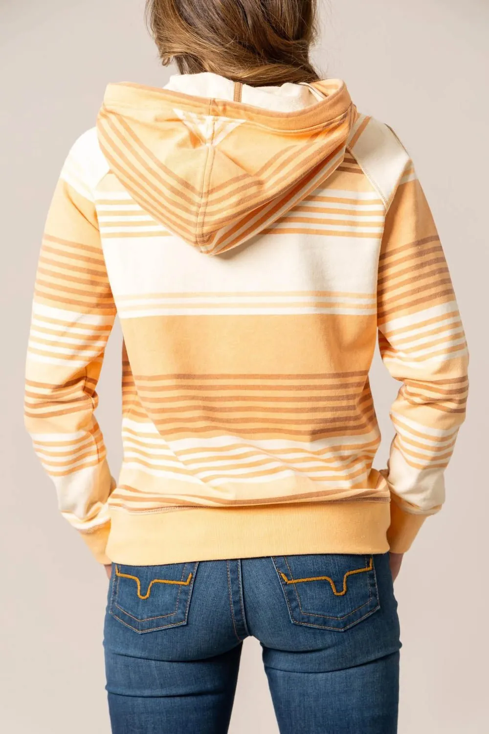 Kimes Ranch Womens Golinda Orange 100% Cotton Hoodie Casual Dressing Brunch Outfit Vintage Lover Formal
