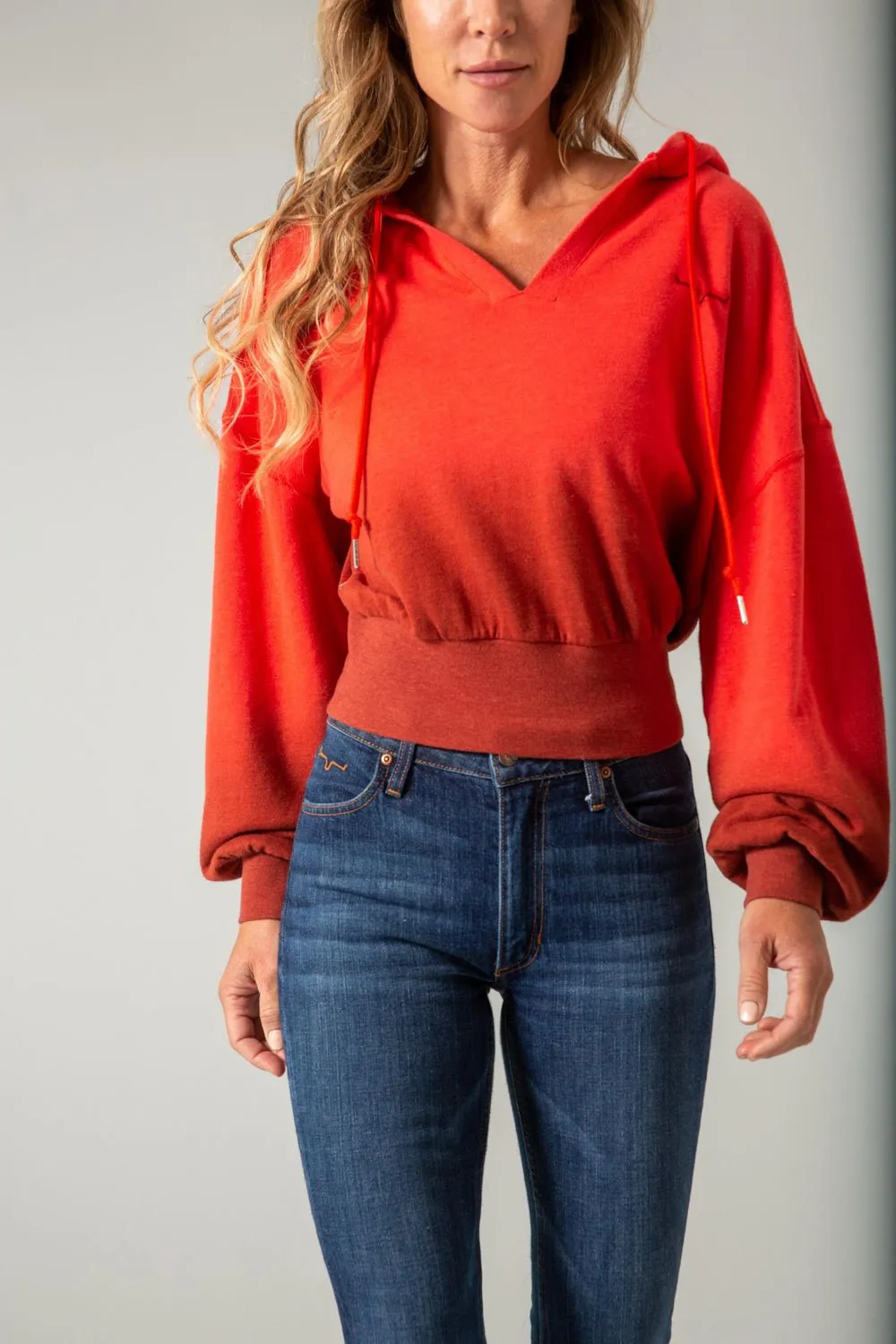 Quick Drying Fabric Kimes Ranch Womens Monterey Dipped Baked Apple/Burnt Henna Cotton Blend Hoodie