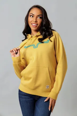 Kimes Ranch Womens Outlier Gold Cotton Blend Hoodie Quick Wash Wear Anytime Kimes Ranch Womens Outlier Gold Cotton Blend Hoodie