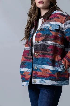 Kimes Ranch Womens Red Rocks Mid Blue 100% Polyester Jacket Durable Comfort Kimes Ranch Womens Red Rocks Mid Blue 100% Polyester Jacket Casual Cool