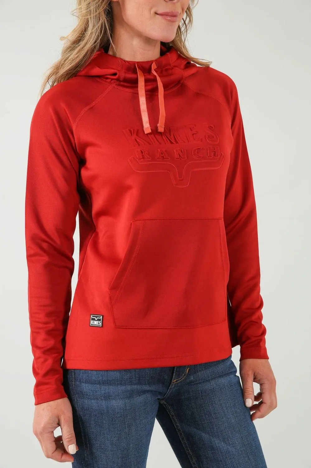 Kimes Ranch Womens Sedona Bossed Rust 100% Polyester Hoodie Versatile Comfort Slim Modern