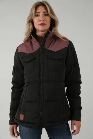 Kimes Ranch Womens Wyldfire Black 100% Polyester Insulated Jacket Bold Cut Kimes Ranch Womens Wyldfire Black 100% Polyester Insulated Jacket Day Off Fit