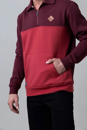 Kimes Ranch Mens Diamond Head Burgundy/Red Cotton Blend 1/4 Zip Sweater Simple Fit Kimes Ranch Mens Diamond Head Burgundy/Red Cotton Blend 1/4 Zip Sweater All-Purpose Wear Youthful Vibe