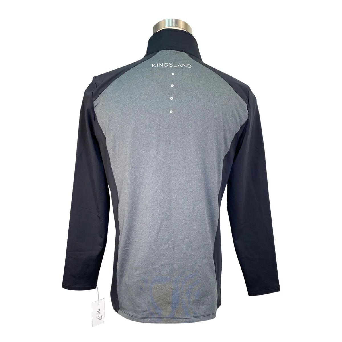 Kingsland 'Valli' Men's Training Shirt in Grey/Black - Men's Large